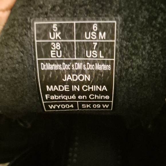 Dr. Martens Black Combat Boots - Picture 5 of 8